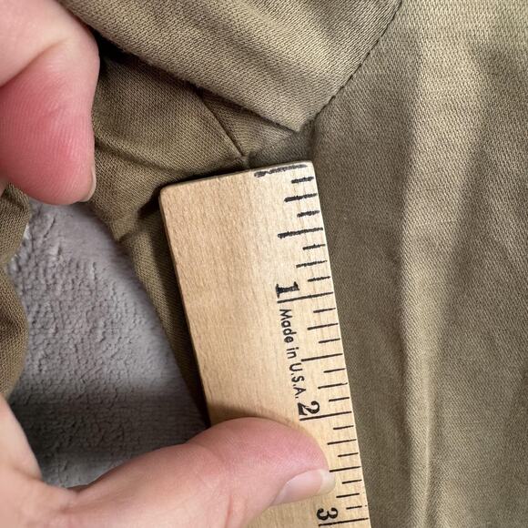 J Brand Pants Womens 27 Olive High Rise Pleated Tapered Linen Blend Pockets - Picture 11 of 12